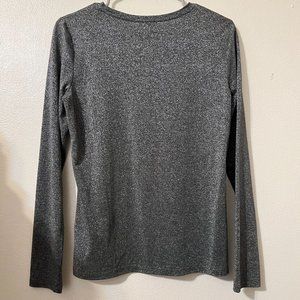 Talbots Womens Sparkle Long Sleeve Top S